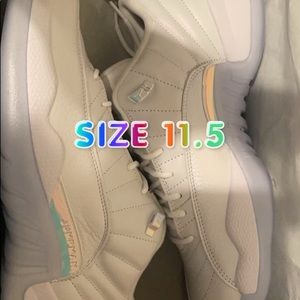 Air Jordan 12s low top grey and white